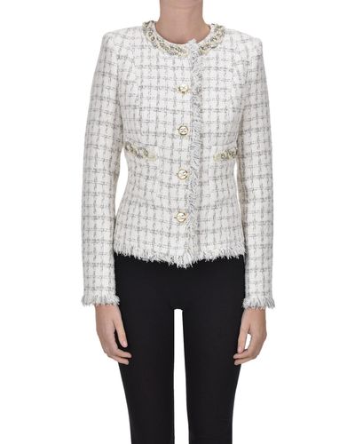 Elisabetta Franchi Chanel Style Jacket - White