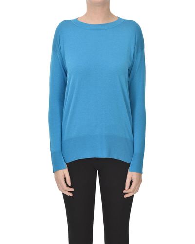 Be You Silk And Cashmere Knit Pullover - Blue