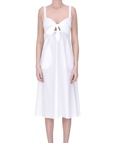 P.A.R.O.S.H. Cotton Dress - White