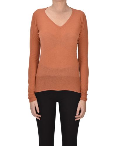 C.t. Plage Extrafine Knit Pullover - Orange