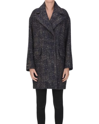 Peserico Cappotto in tweed - Nero