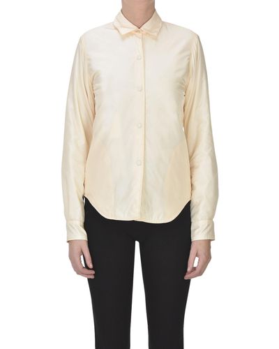 Aspesi Glue Padded Nylon Shirt Jacket - White