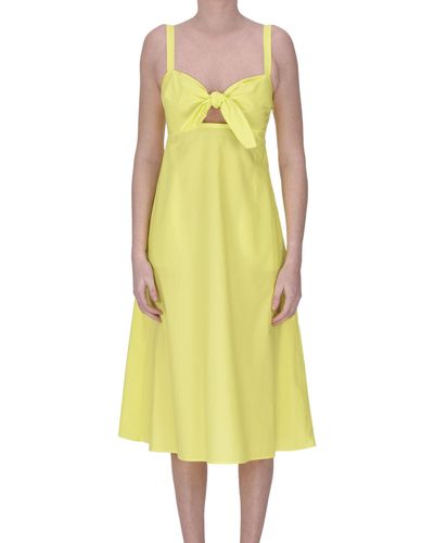 P.A.R.O.S.H. Cotton Dress - Yellow
