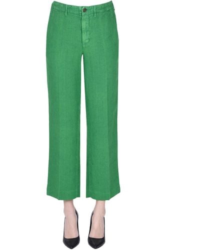 Kiltie Linen Pants - Green