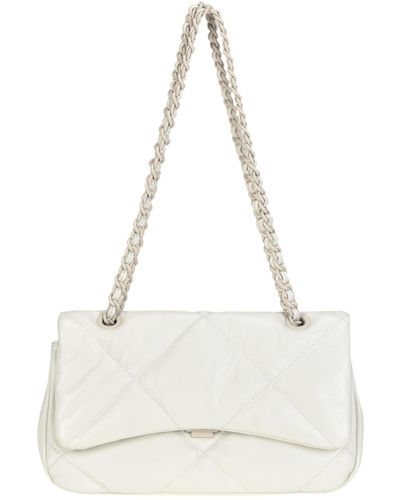Mia Bag Quilted Leather Shoulder Bag - White