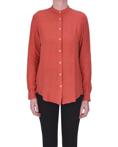 Fay Linen Shirt - Red