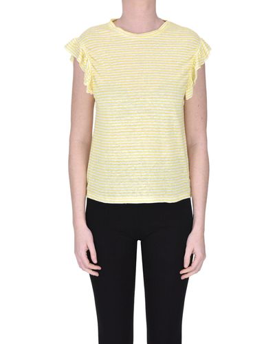Bellerose Striped T-shirt - Yellow