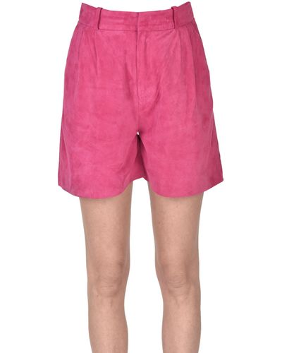 Arma Suede Shorts - Pink