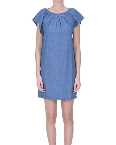 Vanessa Bruno Denim Effect Cotton Dress - Blue