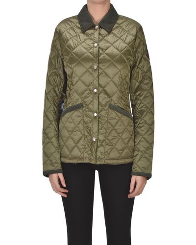 Husky Quilted Shirt Jacket - Green