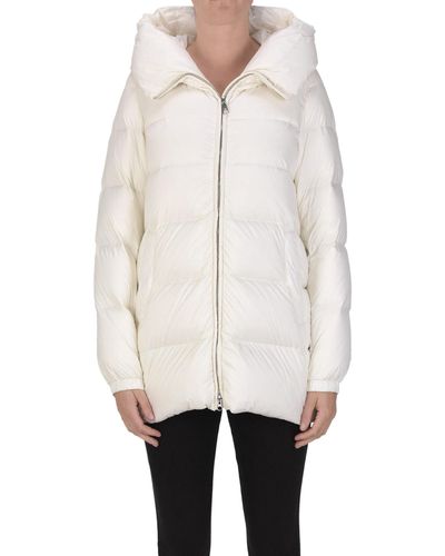 Add Quilted Down Jacket - White