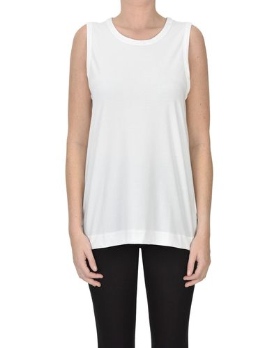 Alpha Studio Tank top in jersey - Bianco