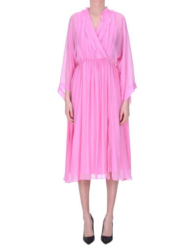 Attic And Barn Satin Dress - Pink