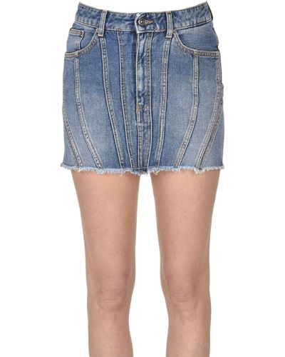 Dondup Denim Mini Skirt - Blue