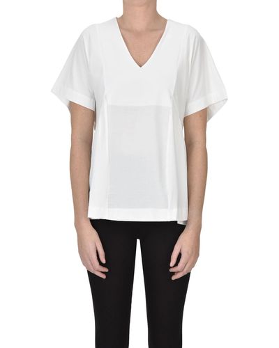 Alpha Studio Flared T-shirt - White