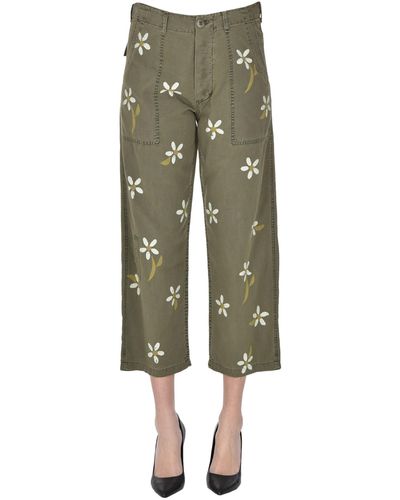 The Great Vintage Army Cotton Pants - Green