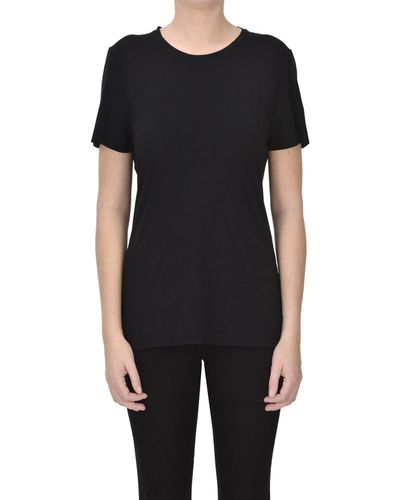Scaglione Slim Cotton T-shirt - Black