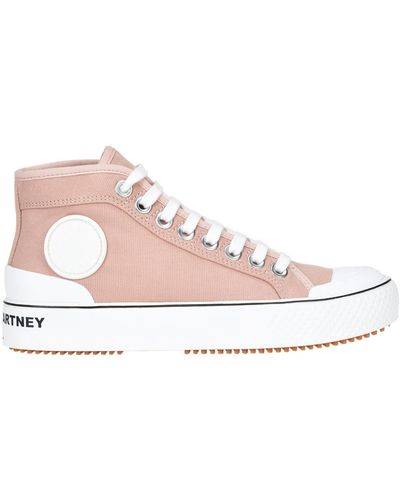 Stella McCartney High Top Canvas Sneakers - Pink