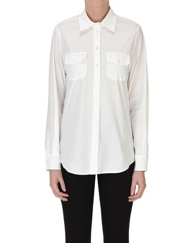 Kiltie Cotton Shirt - White