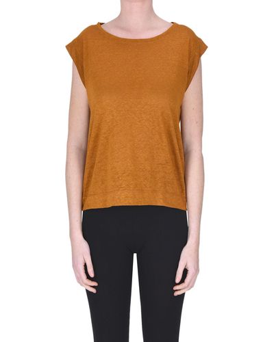 Niu Linen T-shirt - Orange