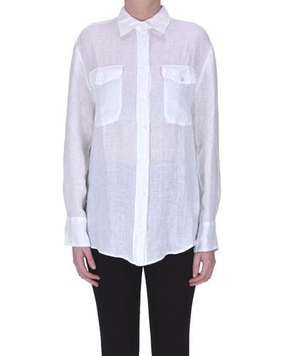Kiltie Linen Shirt - White
