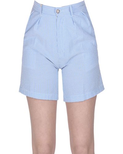 Denimist Striped Shorts - Blue