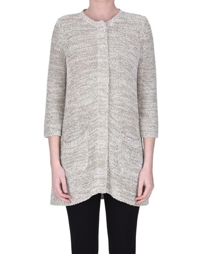 Anneclaire Chanel Style Cardigan Jacket - Gray