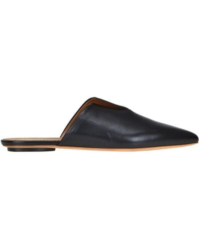 Forte Forte Leather Mules - Black
