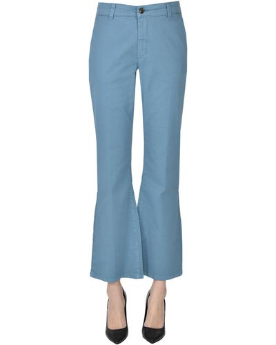 Attic And Barn Cotton Pants - Blue