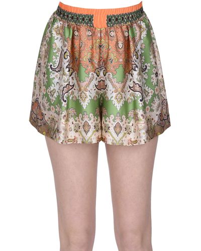 Twin Set Shorts stampa paisley - Multicolore