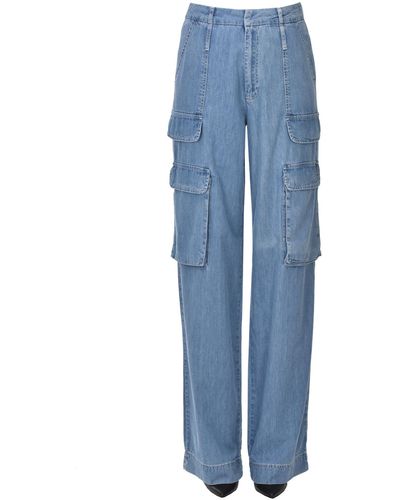 FRAME Jeans Relaxed Straight Cargo - Blu