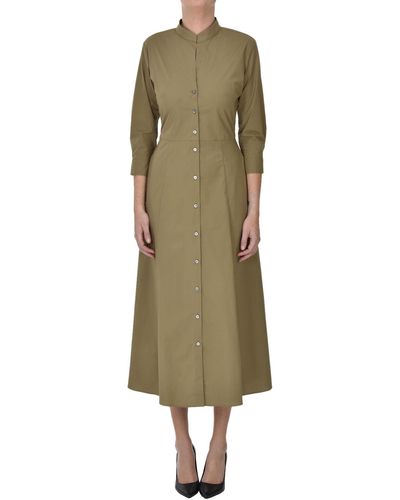 Guglielminotti Cotton Shirt Dress - Green