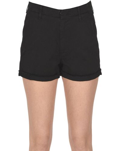 Dondup Jaele Cotton Shorts - Black