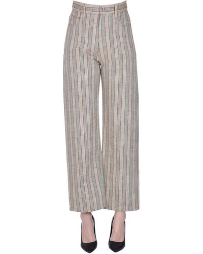 Momoní Striped Pants - Gray