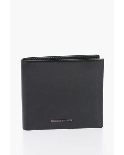 Porsche Design Leather Wallet With Embossed Logo - Black