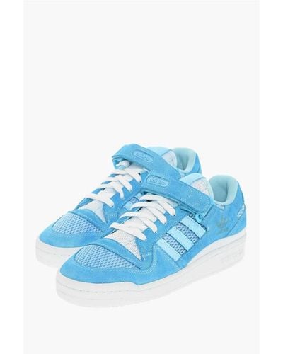 adidas Suede Leather Forum 84 Low-Top Trainers - Blue