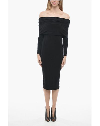 AZ FACTORY Long-Sleeved Tight Dress - Black