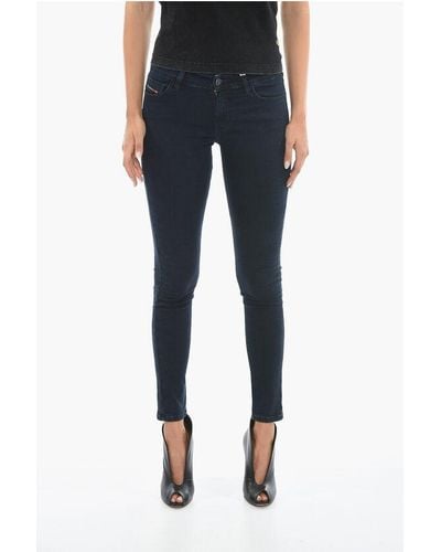 DIESEL Regular Waist Super Skinny Fit Slandy Jeans 12Cm - Blue