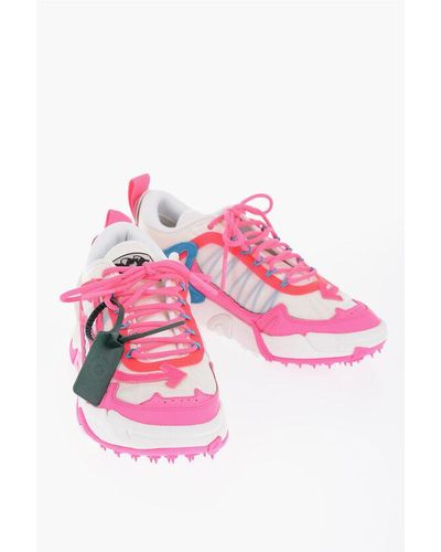 Off-White c/o Virgil Abloh Two-Tone Leather Low-Top Trainers - Pink