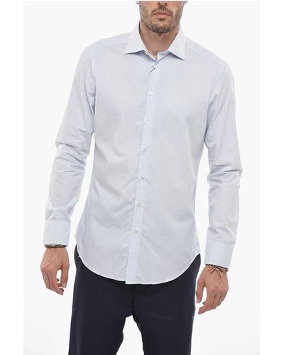 Etro Spread Collar Striped Cotton Shirt - White