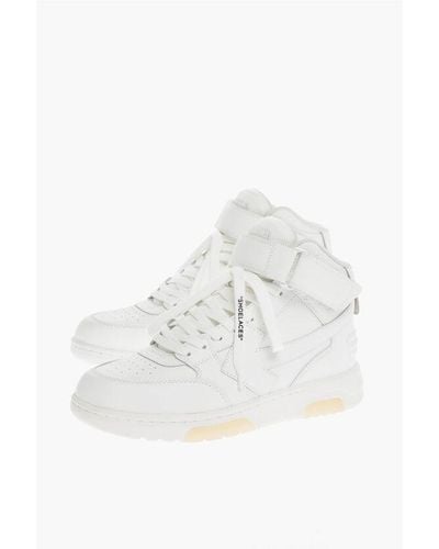Off-White c/o Virgil Abloh Leather Out Of Office High Top Trainers - White