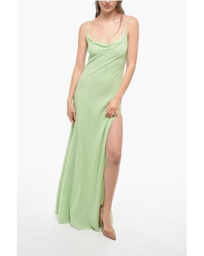 ANDAMANE Isabelle Maxi Dress With Shawl Neckline - Green