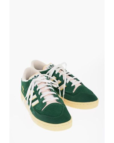 adidas Suede Centennial Trainers With Contrasting Logo - Green