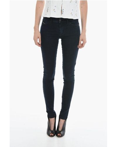 DIESEL Regular Waist Super Skinny Fit Slandy Jeans 12Cm L.34 - Blue