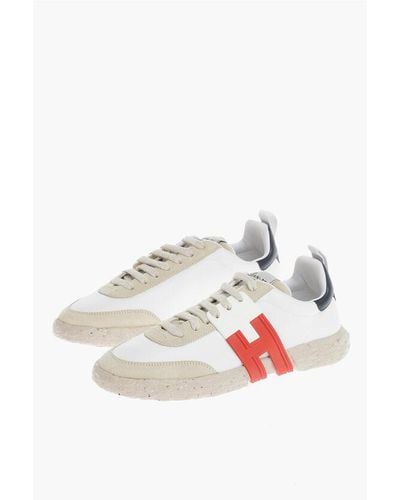 Hogan Leather 3R Low-Top Trainers With Rubber Sole - White