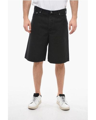 Off-White c/o Virgil Abloh Seasonal 5 Pocket Wave Denim Shorts - Black