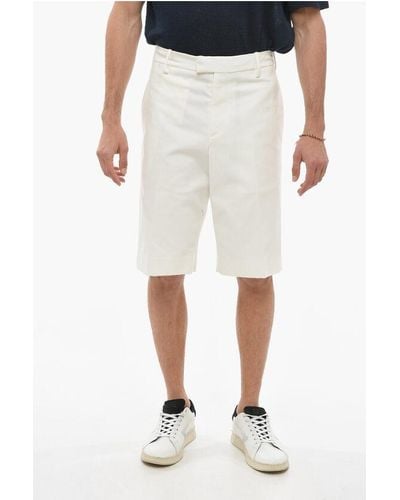 Alexander McQueen Cotton Chino Shorts - White