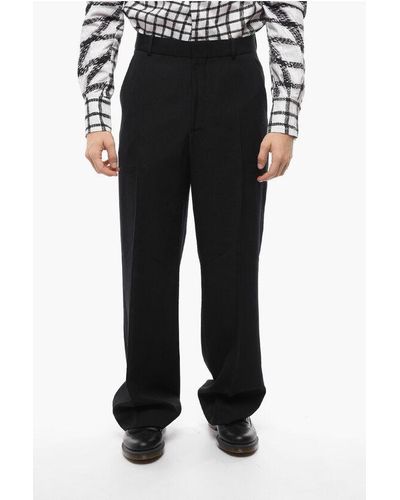 Balmain Baggy Relaxed Fit Trousers - Black
