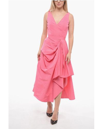 Alexander McQueen Draped Dress - Pink