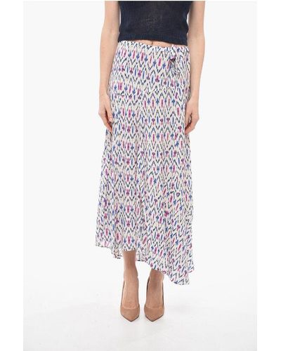 Isabel Marant Etoile Maxi Alona Skirt With Flared Hem - Multicolour
